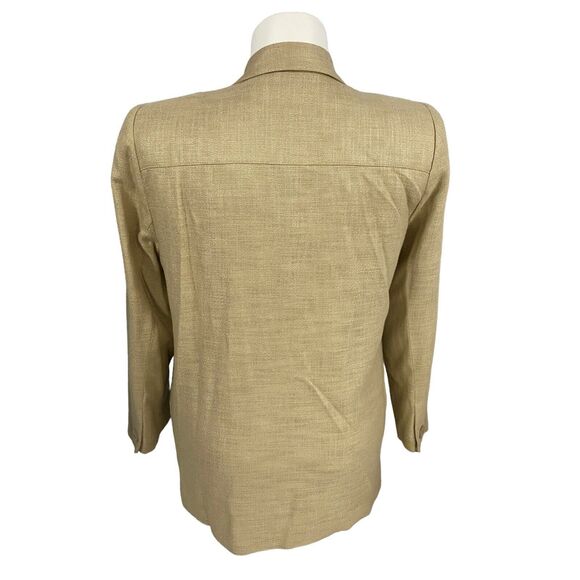 Nordstrom Blazer Womens Medium Tan Oversized Boxy Work Office Casual Jacket - Picture 4 of 15